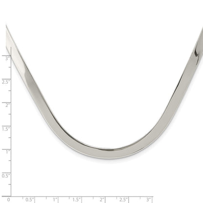 Sterling Silver 5mm Polished Neck Collar