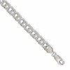 Sterling Silver 7.6mm Double Link Charm Bracelet