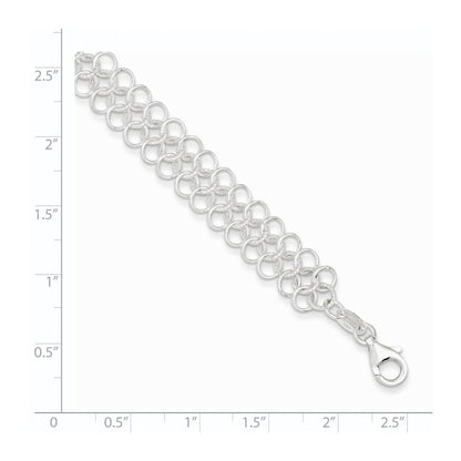 Sterling Silver Fancy Link Bracelet