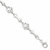 Sterling Silver Dog Bones and Paws Bracelet