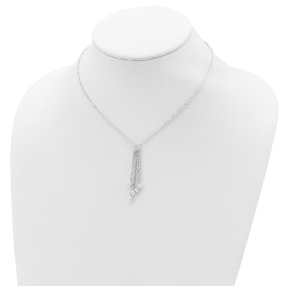 Sterling Silver Dangle Bead Necklace