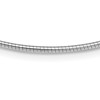 Sterling Silver Rhodium-plated 2mm Round w/2in ext Cubetto Necklace