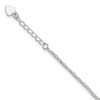 Sterling Silver Fancy Chain 9 inch Plus 1 inch Extender - Total 10 inch Anklet