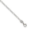 Sterling Silver Figaro Chain 9 inch Plus 1 inch Extender - Total 10 inch Anklet