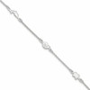 Sterling Silver Turtle/Dolphin/Snail 9 inch Plus 1 inch Extender - Total 10 inch Anklet