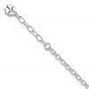 Sterling Silver Clover Dangle 10 inch Plus 1 inch Extender - Total 11 inch Anklet