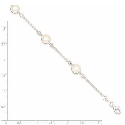 Sterling Silver FW Cultured Pearl Bracelet