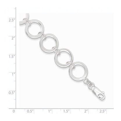 Sterling Silver Circle Link Bracelet