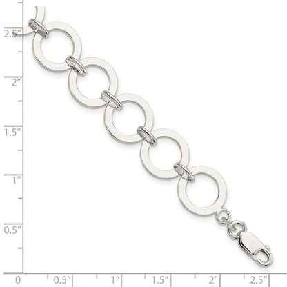 Sterling Silver Circle Link Bracelet