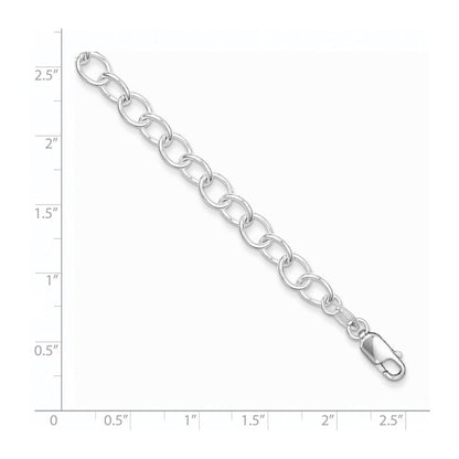 Sterling Silver Polished Fancy Link Bracelet