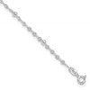 Sterling Silver Beads 9 inch Plus 1 inch Extender - Total 10 inch Anklet