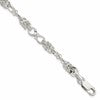 Sterling Silver Polished and Textured Fancy Bracelet