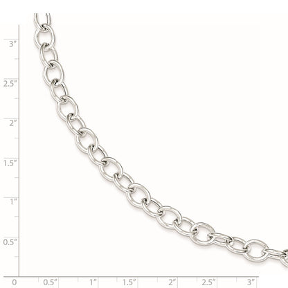 Sterling Silver Cable 6.75mm Necklace