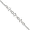 Sterling Silver 3 Dolphins Anklet