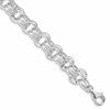 Sterling Silver Polished Double Links Bracelet