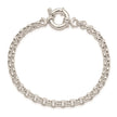 Sterling Silver Polished Rolo Fancy Bracelet