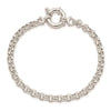 Sterling Silver Polished Rolo Fancy Bracelet