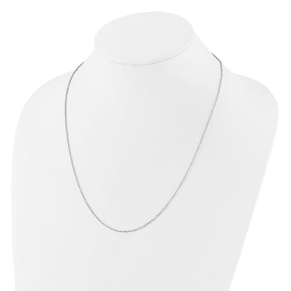 Sterling Silver Polished 1.85mm Rolo Adjustable Necklace