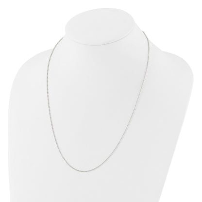 Sterling Silver Polished 1.50mm Beaded Adjustable Necklace