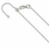 Sterling Silver Polished 1.50mm Beaded Adjustable Necklace