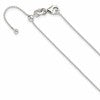Sterling Silver Polished 1.00mm Beaded Adjustable Necklace