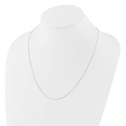 Sterling Silver Polished .90mm Box Adjustable Necklace
