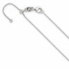 Sterling Silver Polished .90mm Box Adjustable Necklace