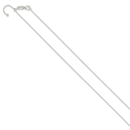 Sterling Silver Polished 1.15mm Cable Adjustable Necklace