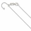 Sterling Silver Polished 1.15mm Cable Adjustable Necklace