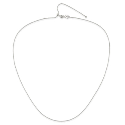 Sterling Silver Polished .75mm Snake Adjustable Necklace
