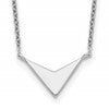 Sterling Silver Polished V-Shape Necklace