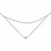 Sterling Silver Polished Beaded w/4 in ext Choker