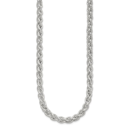 Sterling Silver Polished Spiga Necklace