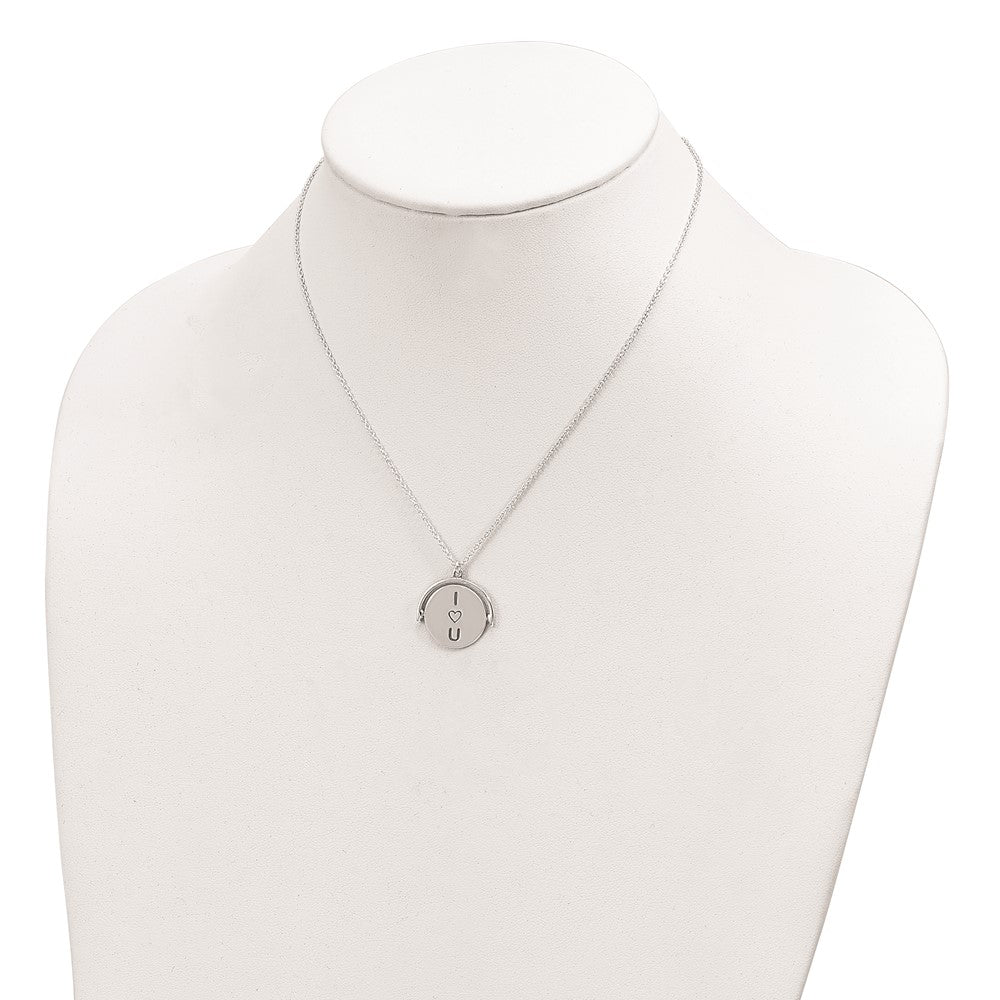Sterling Silver I Love You Forever Necklace