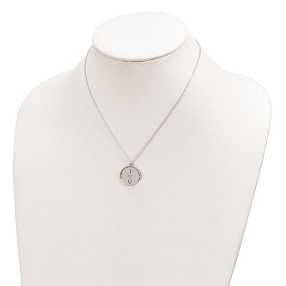 Sterling Silver I Love You Forever Necklace
