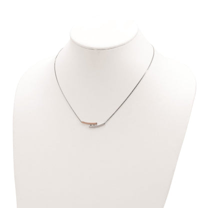 Sterling Silver RH-plate Rose Gold-plated Diamond Bar 16.5in w/1in ext Neck
