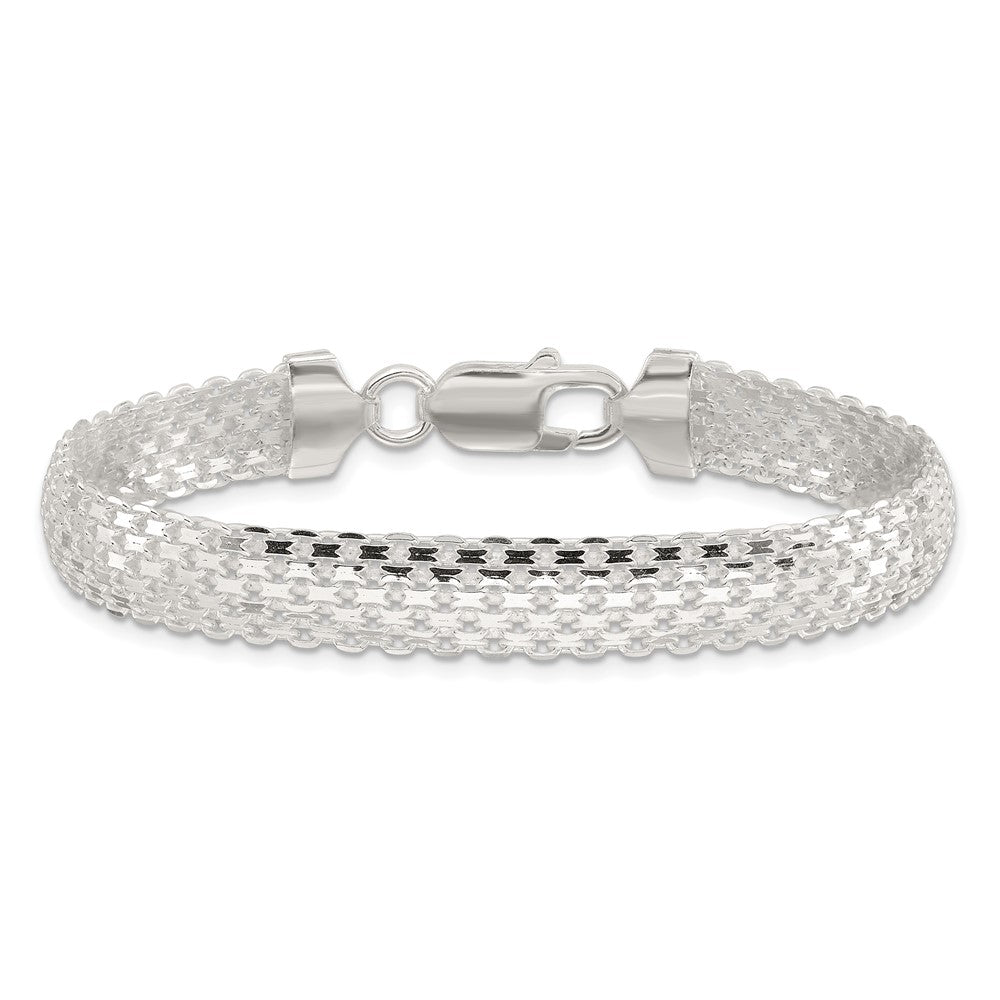 Sterling Silver Polished 8.5mm Bismark 7in Bracelet