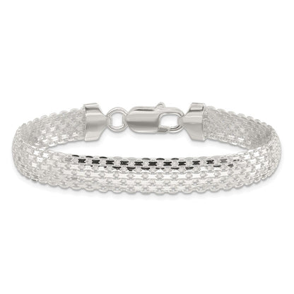 Sterling Silver Polished 8.5mm Bismark 7in Bracelet