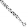Sterling Silver Rhodium-plated Rings 7 inch with 1 inch Extension Bracelet