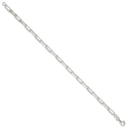 Sterling Silver Polished Paperclip 7.25in Bracelet