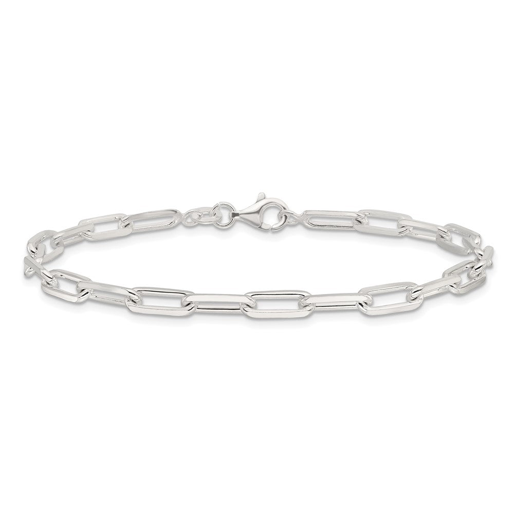 Sterling Silver Polished Paperclip 7.25in Bracelet