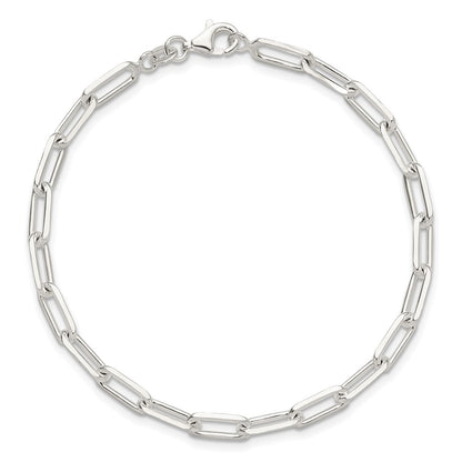 Sterling Silver Polished Paperclip 7.25in Bracelet