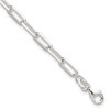 Sterling Silver Polished Paperclip 7.25in Bracelet