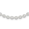 Sterling Silver Polished and Diamond Cut Beaded Necklace