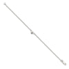 Sterling Silver Flower Charm Anklet