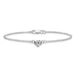 Sterling Silver Flower Charm Anklet