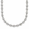 Sterling Silver Polished 4.8mm Puffed Mariner/Anchor Link 18 Inch Necklace
