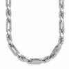 Sterling Silver Rhodium-plated Polished 5.5mm Figaro Rope Chain 20 inch Necklace
