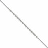 Sterling Silver Polished Center Beaded 7.5 Inch Bracelet