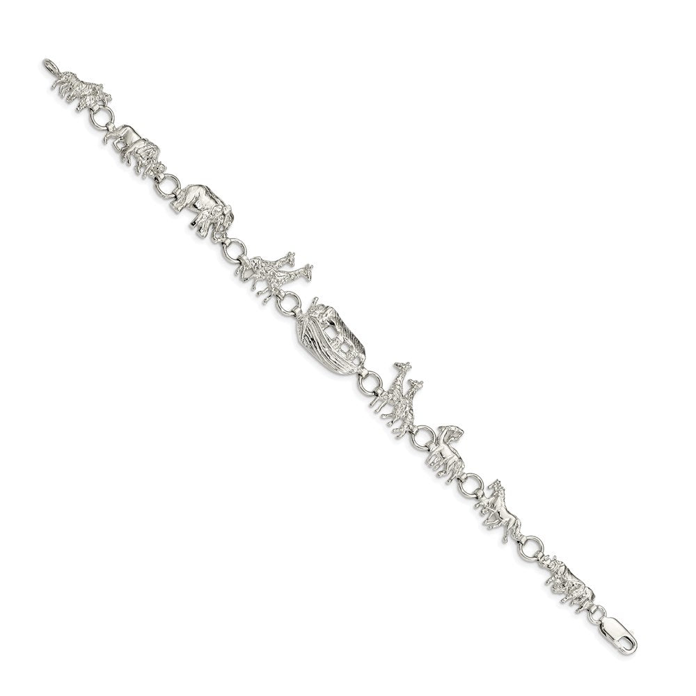 Sterling Silver Noah's Ark Bracelet
